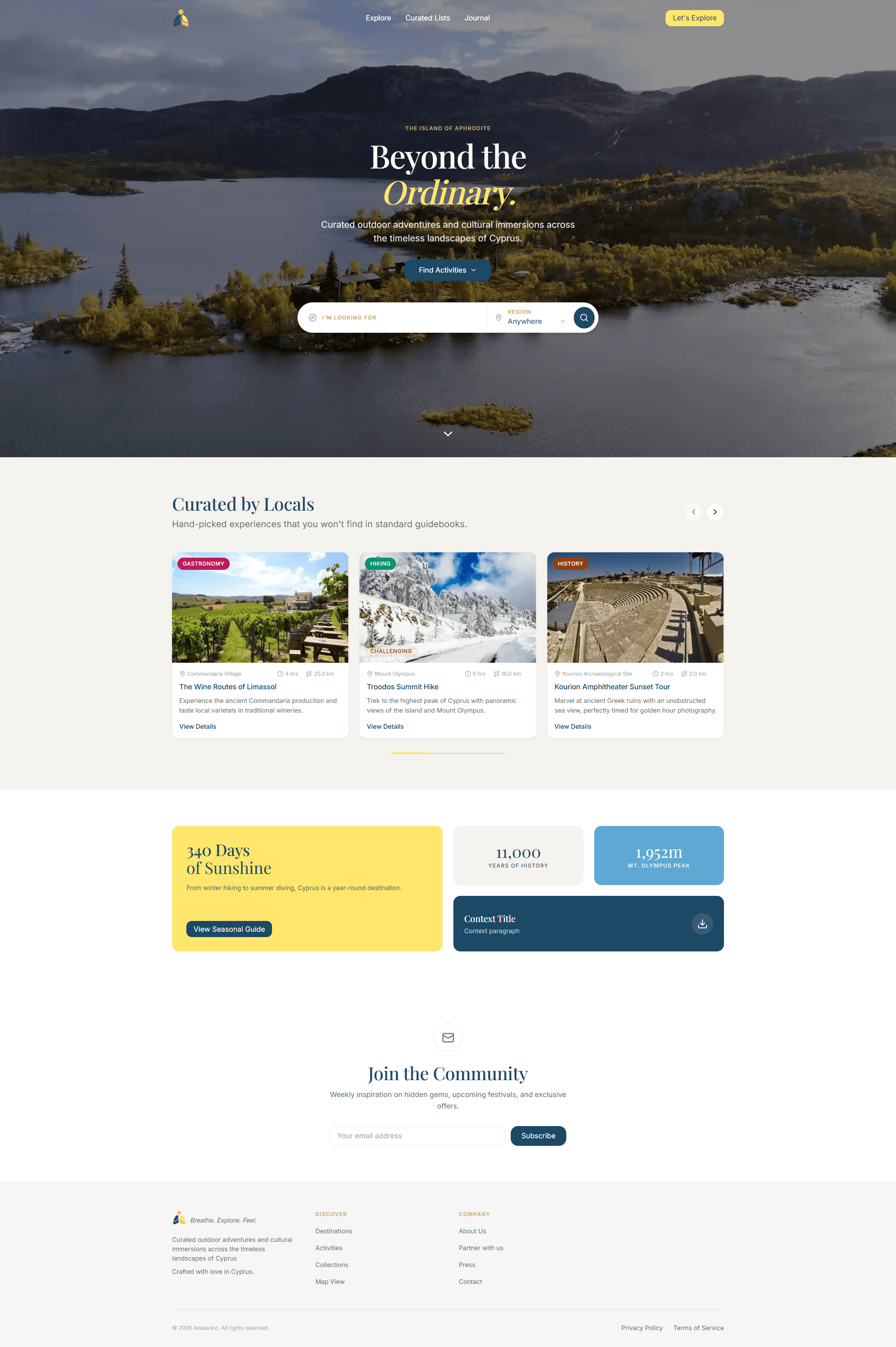 Anasa: Cyprus Activities Guide